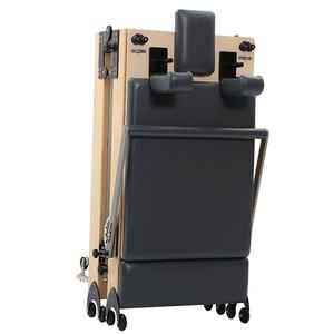 Home Pilates Reformer Diseño plegable Madera maciza de arce con patas ajustables en altura para entrenamientos de cuerpo completo - Product Image 1