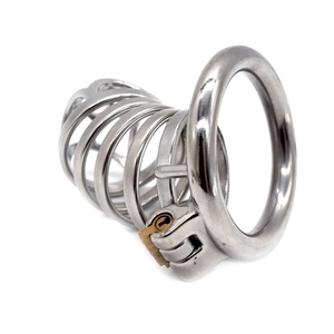 Jaula de Castidad Masculina FRRK de 6.8cm, Candado de Bondage BDSM, Jaula de Castidad de Acero Inoxidable para Pene, Jaula de Castidad para Hombres - Product Image 6