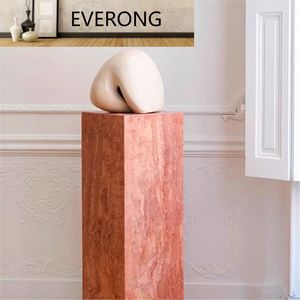 Basi in Marmo Naturale <span class=keywords><strong>Moderne</strong></span> Ev Group per Sculture, Piedistallo Quadrato con Incisioni per Decorazione d'Interni - Product Image 6