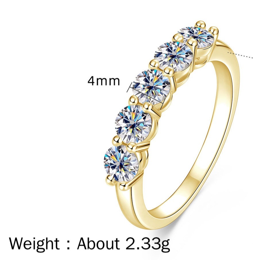 Five-stone ring[KYellow]