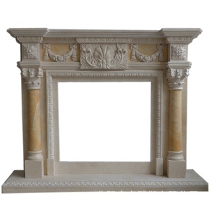 Pas cher prix blanc naturel Marbre cheminée - Product Image 5