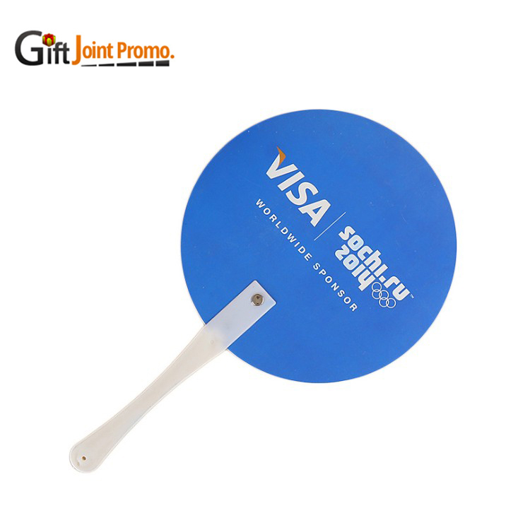 Оптовая продажа, ручной пластиковый вентилятор для печати на заказ