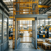 Ascenseur de fret hydraulique pour entrepôt, petit élévateur de marchandises avec capacité de charge de 300 à 5000 kg, télécommande électrique, alimentation CA