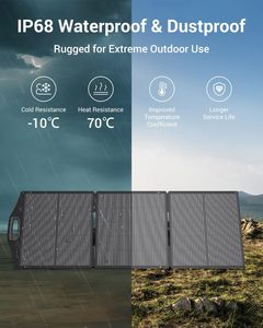 Paneles Solares Portátiles de 150W con Soportes, Cargador Solar Impermeable IP68 con MC-4/XT60 para Estación de Energía, Conversión del 25% - Product Image 5