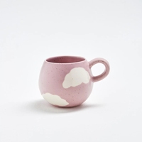 Vente en gros motif nuage mignon cadeau porcelaine tasses personnalisées tasse à café thé en céramique personnalisée
