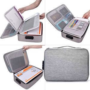 Bolsa de Almacenamiento Portátil Multicapa con Cierre, Impermeable y Resistente al Fuego, para Pasaportes y Documentos - Product Image 2
