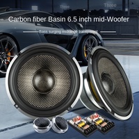 Haut-parleur de voiture Power Drum modifié, 6,5 pouces, fibre de carbone, niveau Fever, son puissant, 2 fréquences, caisson de basses