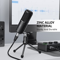 Microphone de studio d'enregistrement filaire dynamique Fifine K669D, microphone de podcasting pour ordinateur de bureau, microphone XLR à réduction de bruit