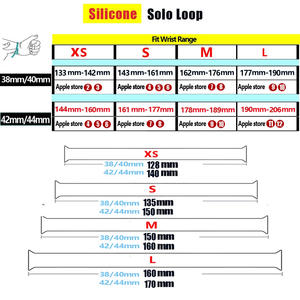 Bandas de reloj inteligente de silicona para Apple Watch S10 9 8 7 6 SE, pulsera deportiva resistente al agua - Product Image 5