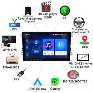 Para Volkswagen <span class=keywords><strong>Caddy</strong></span> 2011-2018 coche de navegación GPS para REPRODUCTOR DE DVD colocación de tablero de pantalla táctil de 9 pulgadas con reproductores de MP3/MP4 - Product Image 5