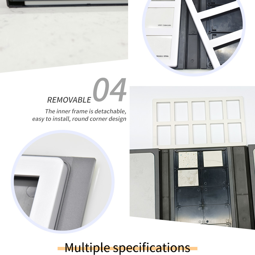 Wholesale Stone Display Custom Capacity Quartz Plastic Specimen Book Cardboard Catalog Granite Folder Marble Tile Sample Books