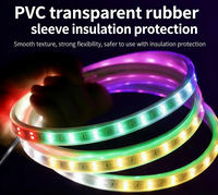Bande LED solaire RGB étanche IP67 avec télécommande pour gestionnaires de propriétés et bricoleurs, idéale pour la décoration extérieure des aires de jeux et des patios
