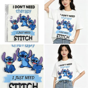 รับออกแบบลายการ์ตูนพิมพ์รีดร้อนสำหรับเสื้อผ้าและงานพิมพ์บนผ้า - Product Image 3