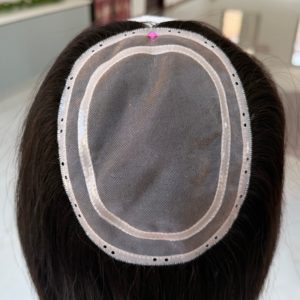 Nuevo Diseño Sistema de Topper para Salón con Cuentas, Sin Clips, Sin Cinta Adhesiva, Uso Prolongado, Transpirable para Verano, Listo para Enviar - Product Image 5