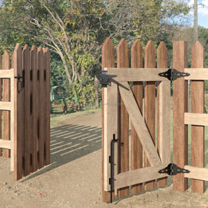 ชุดอุปกรณ์บานพับประตูเหล็กแบบคลาสสิก แข็งแรงทนทาน พร้อมตัวล็อคแบบสปริง - Product Image 3