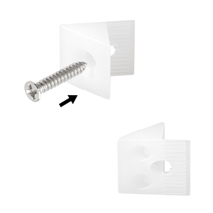 Bền Màu Trắng Nhựa Nhỏ Góc Nẹp Đồ Nội Thất Fastener Cho Ngăn Kéo Dưới Sửa Chữa Sửa Chữa Sửa Chữa Mending Nêm Tủ Hội Đồng Quản Trị Hỗ Trợ - Product Image 5