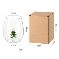 Verre à lait créatif et simple en forme de sapin de Noël 3D, gobelet à jus pour couple