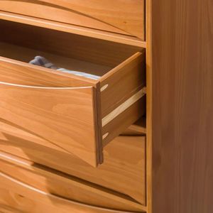 Armadietto della credenza in legno organizer cassettiera di 5 cassetti Vintage in legno massello di Teak fatto a mano con colori naturali armadi da soggiorno - Product Image 5
