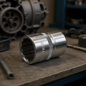 Llave de vaso de 235 1/2 Nm, accionamiento de 12 puntas, acero al cromo vanadio para reparación automotriz - Product Image 3