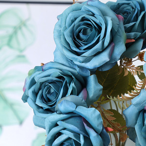 Bouquet de roses artificielles Xinchengzhi 30cm-100cm, fleurs en soie pour mariage et décoration intérieure - Product Image 3