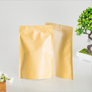 Túi Giấy <span class=keywords><strong>Kraft</strong></span> Túi Đứng Lên Cà Phê Thực Phẩm Zip Khóa Bao Bì Với Cửa Sổ - Product Image 3