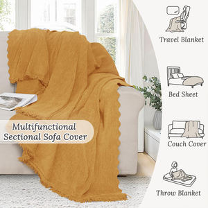 <span class=keywords><strong>Copridivano</strong></span> a L in ciniglia <span class=keywords><strong>giallo</strong></span> caldo, taglia universale, protezione antigraffio, alta qualità, per uso alberghiero - Product Image 4