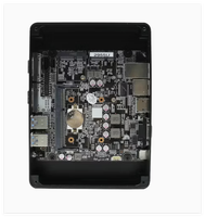PC Mini Industri Tanpa Kipas Core I5 4200u Dual LAN RS232 Komputer Box Tertanam untuk Kontrol Otomasi