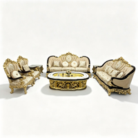 Ensemble de canapés turcs royaux best-sellers, canapé Chesterfield de style français de haute qualité, pieds en bois massif, design luxueux et intemporel, garantie 1 an