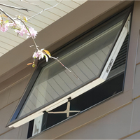Lukliving fenêtres en aluminium dessin utilisé fenêtres en aluminium ouragan impact auvent fenêtre