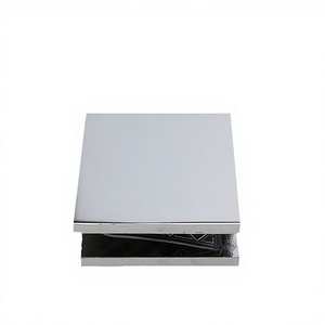 ISUREMARINE Pince <span class=keywords><strong>de</strong></span> fixation carrée en alliage <span class=keywords><strong>de</strong></span> zinc pour verre, <span class=keywords><strong>support</strong></span> <span class=keywords><strong>de</strong></span> verre réglable pour salles <span class=keywords><strong>de</strong></span> bain et douches - Product Image 1