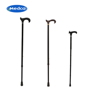 Bâton de marche pliable en alliage d'aluminium réglable en hauteur, professionnel et très vendu par Medco, pour personnes âgées - Product Image 1