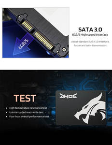 ราคาโรงงาน SSD SATA 3.0 ขนาด 2.5 นิ้ว ความจุ 1TB สำหรับเดสก์ท็อป ตัวเรือนอะลูมิเนียมอัลลอยด์ ความเร็วในการอ่าน 514MB/s ชิป MLC NAND ได้รับการรับรองมาตรฐาน CE/FCC/ROHS - Product Image 5
