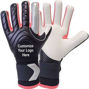Gants de gardien de but en cuir de haute qualité, respirants, antidérapants, avec fermeture auto-agrippante pour hommes - Soccer Max - Product Image 1