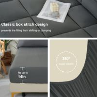 Ensemble de couettes 7 pièces toutes saisons lit alternatif dans un sac couleur unie draps en microfibre doux et luxueux en ligne