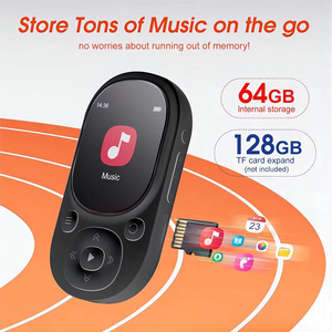 เครื่องเล่น MP3 แบบพกพาขนาด 32GB เครื่องเล่นเพลงแบบไม่สูญเสียคุณภาพพร้อมคลิปหนีบ วิทยุ FM และเครื่องบันทึกเสียงพร้อมหน้าจอสีขนาด 1.44 นิ้ว - Product Image 3