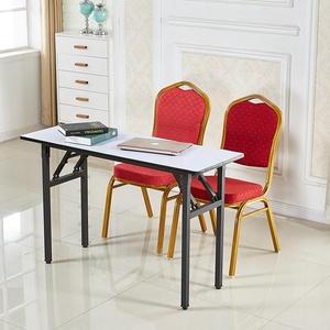 Chaise Empilable YWJ Rouge, Silla Design, Housse de Chaise de Fête d'Église, Chaise de Banquet, Événements de Mariage, Chaise de Banquet de Luxe, Structure en Métal - Product Image 6