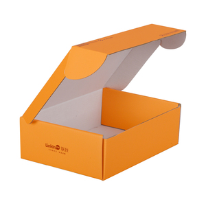 Emballage plat <span class=keywords><strong>E</strong></span> flûte carton ondulé boîtes d'emballage en carton expédition boîte postale jaune emballage boîte cadeau - Product Image 5