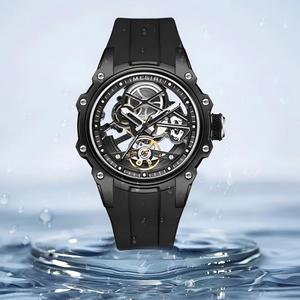 Orologio Meccanico Automatico di Lusso Megir 2243G <span class=keywords><strong>da</strong></span> <span class=keywords><strong>Uomo</strong></span>, Marca Top, Cinturino in Silicone, Quadrante <span class=keywords><strong>da</strong></span> 43mm, Luminoso e Impermeabile - Product Image 6