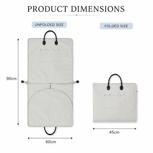 Sac de rangement pour vêtements en tissu Oxford personnalisable, housse de costume zippée grande capacité avec poignée pour achat en gros - Product Image 3
