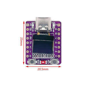Eparthub ESP32-C3 OLED ontwikkelbord, 0,42 inch scherm, keramische antenne, Wi-Fi 5 & BLE 5.0, <span class=keywords><strong>Arduino</strong></span> compatibel - Product Image 6