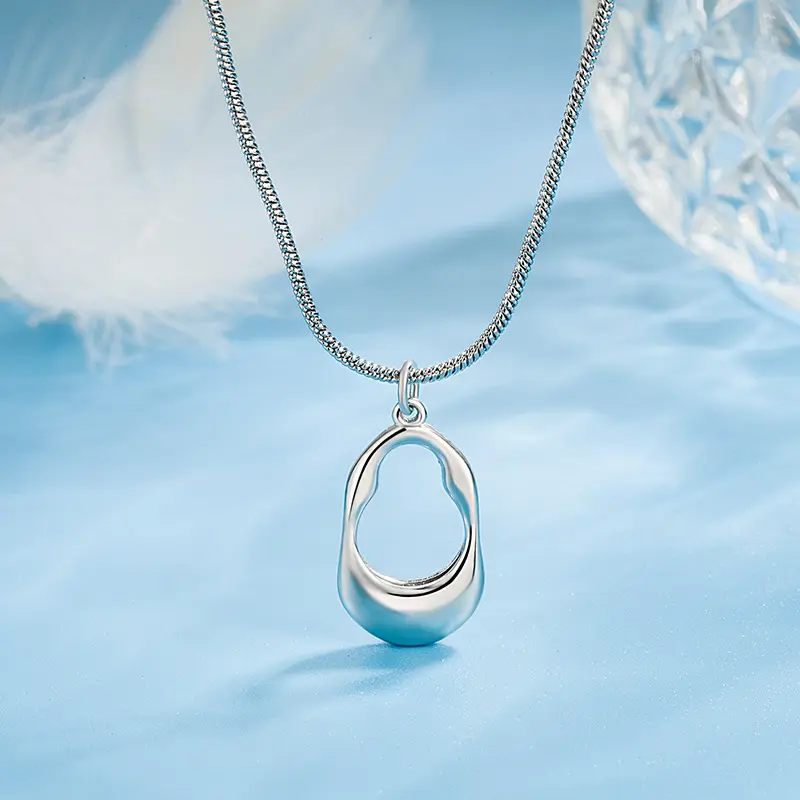 Plata de Ley esterlina 925สร้อยคอเงิน925ปรับได้สำหรับผู้หญิง joyas อำพัน