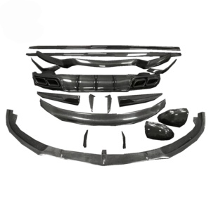 ชุดตัวเครื่องคาร์บอนไฟเบอร์วัสดุชั้นนำเหมาะสำหรับ Mercedes-Benz W205 C63แอมป์ C43 <span class=keywords><strong>C63S</strong></span> คูเป้กันชนขอบกระโปรง - Product Image 1