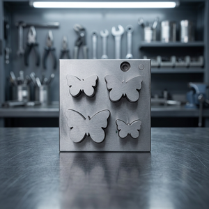 Ensemble de découpeurs en forme de papillon, 4 outils de fabrication de bijoux, poinçons de précision en acier au carbone pour outils de bijouterie |   GS589N-11 - Product Image 3