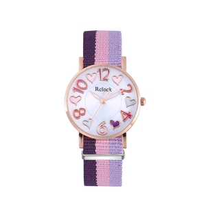 WJ-10732 Montre à quartz pour femme, style simple et élégant, avec sac en toile, accepte <span class=keywords><strong>la</strong></span> personnalisation, vente en gros à bas prix - Product Image 1