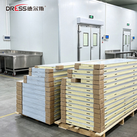 Panneaux de chambre froide walk-in en sandwich d'acier pour kit de conteneur congélateur industriel