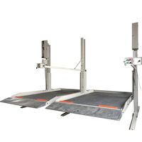 Système de levage hydraulique vertical à double niveau pour moto et voiture Équipement de stationnement à plusieurs postes