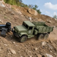 Camion militaire RC à l'échelle 1/16, camion de transport militaire 6x6, véhicule télécommandé tout-terrain, camion d'escalade tout-terrain, jouet pour enfants