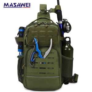 Bolso Táctico de Pecho para Hombre, Bandolera Impermeable y Resistente al Desgaste para Pesca al Aire Libre, Senderismo y Deportes, Color Sólido - Product Image 5