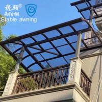 Auvents de terrasse pour villas, largement utilisables, résistants au vent et à la pluie