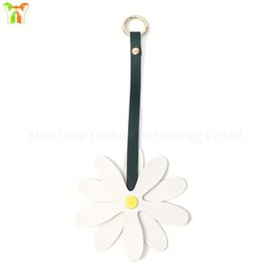Faux Sun <b>Keyring</b> Purse Backpack Accessory Daisy Leather Bag Flower Fashion Charm - Product Image 5